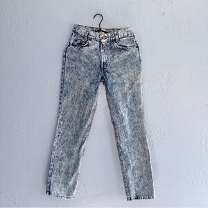 Levi’s 705 80s Acid Wash Orange Tab Jeans Size 28/26”